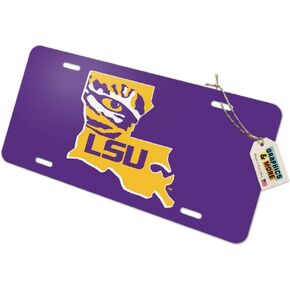 الرسومات والمزيد LSU Tiger State Mark Novelty Metal Vanity Tag لوحة ترخيص in Kuwait