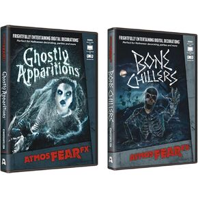 AtmosFear FX Ghostly Apparitions & Bone Chillers DVD Super Combo for Virtual Halloween Window Projection Props in Saudi Arabia