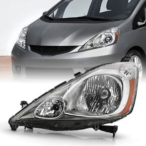 KEEKPO - For 2009 2010 2011 2012 2013 2014 Honda FIT Chrome Housing Headlights Headlamps Pair Set Replacement Left+Right in Saudi Arabia
