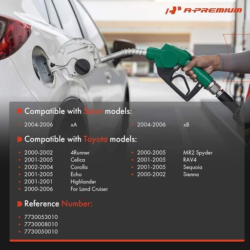 غطاء وقود بغطاء غاز ممتاز متوافق مع Toyota RAV4 2001-2005، Corolla 2002-2004، Highlander 2001، Sienna، 4Runner، Sequoia، Land Cruiser، Celica، Echo، MR2 Spyder & Scion xB xA in Saudi Arabia