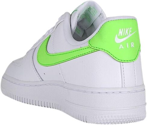 حذاء Nike Air Force 1 '07 للسيدات باللون الأبيض/الليموني مقاس 9 in Saudi Arabia