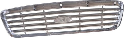 CarPartsDepot Front Upper Chrome Grille Assembly Grill With Gray Insert And Emblem Provision Compatible With Ford Crown Victoria Sedan 1998-2011 F8AZ8200AA FO1200346 in Saudi Arabia