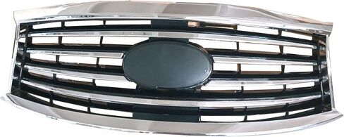 PartsFlow Compatible With 2014-2017 Infiniti QX60 Compatible With 2013 Infiniti JX35 Front Bumper Upper Grill Grille Black And Chrome 623103JA0A in Saudi Arabia