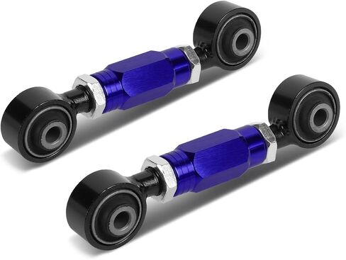 طقم ذراع التحكم في إصبع القدم الخلفي القابل للتعديل من DNA MOTORING متوافق مع 88-00 Civic / 88-91 CRX / 97-01 CR-V / 93-97 Del Sol / 90-01 Integra، أحمر، TOE-R-HC88-T11-RD in Saudi Arabia