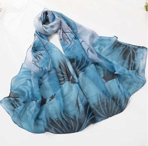 Scarfs for Women Lightweight Chiffon Scarf Fashion Scarves Print Floral Headscarf in Saudi Arabia