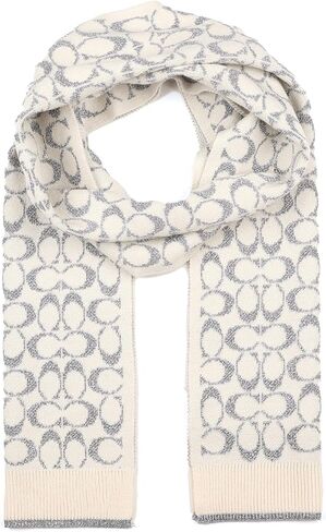 Coach METALLIC SIG C KNIT SCARF in Saudi Arabia