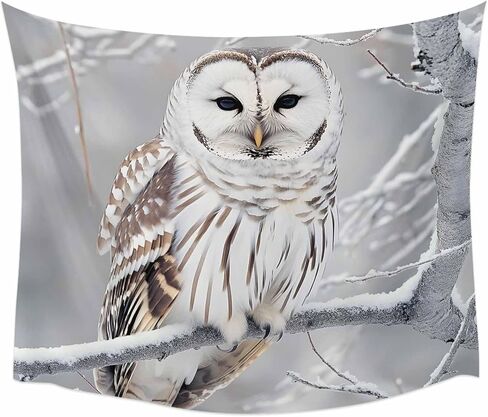 Tapestry Wall Hanging Owl Tapestries Aesthetic Wild Animal Tree Branch Tapestry for Bedroom Living Room College Dorm Art Wall Decor Decorative Backdrop 50x60 Inch in Saudi Arabia