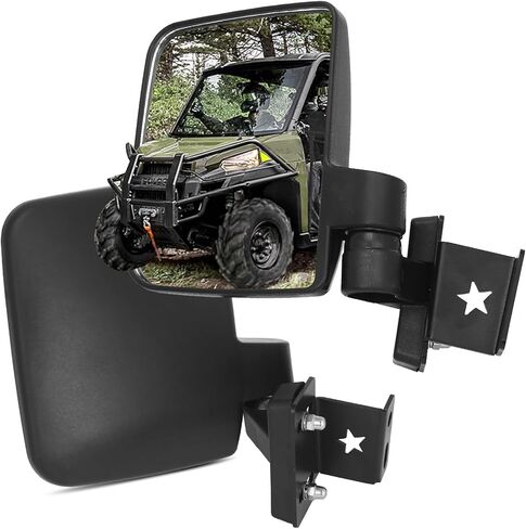 مرايا جانبية لسيارة Polaris Ranger 570/500 /900 2013-2025، باستثناء القضبان الدائرية، تناسب كابينة Pro-Fit وإطار قفص المصنع وLock N Ride in Kuwait