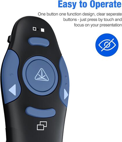 2 في 1 جهاز عرض تقديمي USB من النوع C، جهاز عرض لاسلكي عن بعد لعروض PowerPoint التقديمية للكمبيوتر مع التحكم في مستوى الصوت، ومتقدم الشرائح لأجهزة الكمبيوتر المحمول Mac in Kuwait