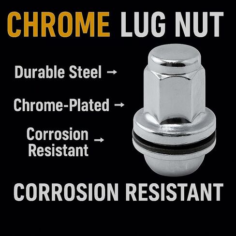 EZAccessory 24 Lug Nuts for Toyota 6 Lug (2023-2024) Factory Tundra Landcruiser OEM Mag M14x1.5 Shank Dia 0.87" in Saudi Arabia
