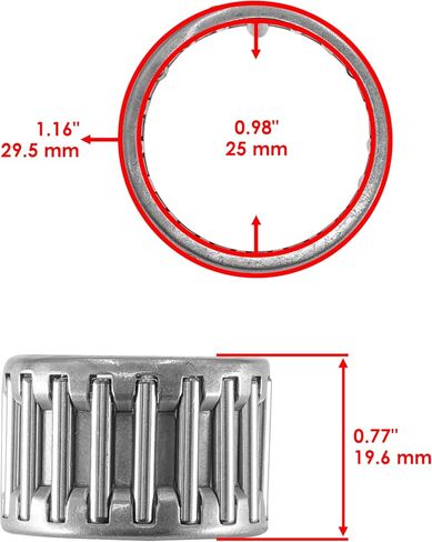 Caltric Compatible with Starter Clutch One Way & Needle Bearings Compatible with Kawasaki KZ250 Csr Ltd Belt 1980-1983 / KLT250 Prairie 1982-1985 in Saudi Arabia