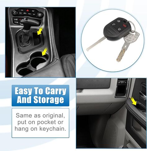 X AUTOHAUX 4 Button Car Keyless Entry Remote Control Replacement Key Fob Proximity Smart Fob No.CWTWB1U793/164-R8007 for Ford Fiesta 2015-2019 315MHz Chip 63 80 in Saudi Arabia