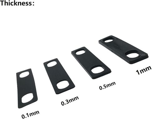 Guitar Neck Shims Brass 10PCS Includes 4Pcs 0.2mm, 4Pcs 0.5mm and 2Pcs 1mm Thickness for Guitar Bass Bolt-on Neck Repair Brass Shims Gold in Saudi Arabia