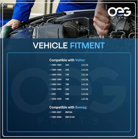 OEG Parts New Alternator Compatible With Volvo 740 L4 2.3L 1985-1991, 760 2.3L 1988-1990, 780 2.3L 1989-1991, 940 2.3L 1991 1363493, 1363497, 1363511, 1416009, 3544497, 5003804, AL175X, ABO0015 in Saudi Arabia