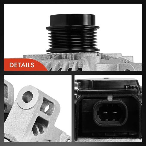 A-Premium Alternator Compatible with Cadillac XTS 2014 2016-2019 3.6L, Turbocharged, 12V 170A 6-Groove Clutch Pulley Clockwise, Replace# 104210-6800, 1042106800 in Saudi Arabia