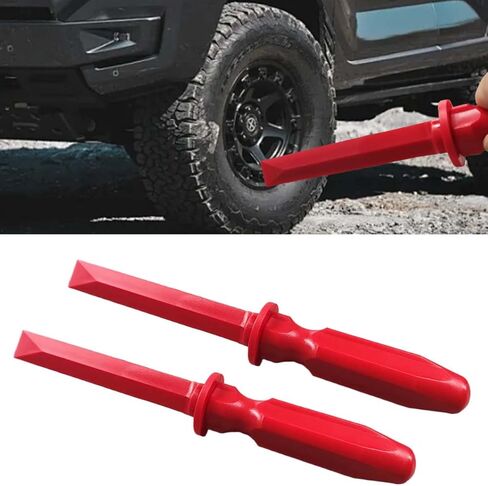 مكشطة إزميل بلاستيكية غير قابلة للالتصاق - أداة إزالة وزن عجلة السيارة البلاستيكية مقاس 11 بوصة، أداة مكشطة مقاومة للمواد الكيميائية لإزالة الملصقات والشعار والحطام والمواد اللاصقة والأفلام والطلاء (قطعتان) in Kuwait