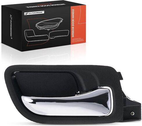 A-Premium Front Right Passenger Side Interior Door Handle Compatible with Honda Accord 2003 2004 2005 2006 2007 Sedan, Black Housing with Chrome Lever, Replace# 72120-SDA-A02ZC, 72120SDAA01ZA in Saudi Arabia