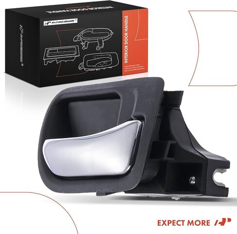 A-Premium Front Right Passenger Side Interior Door Handle Compatible with Honda Accord 2003 2004 2005 2006 2007 Sedan, Black Housing with Chrome Lever, Replace# 72120-SDA-A02ZC, 72120SDAA01ZA in Saudi Arabia
