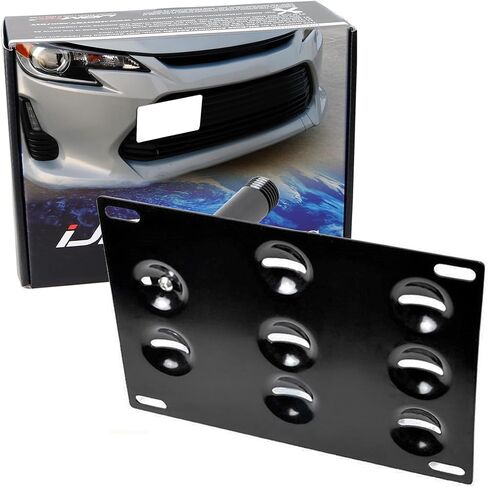 iJDMTOY No Drill Front Bumper Tow Hook License Plate Mounting Bracket Adapter Kit Compatible with 2014-2016 Scion tC (AGT20) in Saudi Arabia