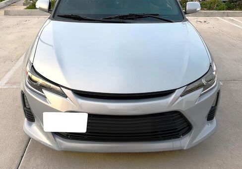 iJDMTOY No Drill Front Bumper Tow Hook License Plate Mounting Bracket Adapter Kit Compatible with 2014-2016 Scion tC (AGT20) in Saudi Arabia