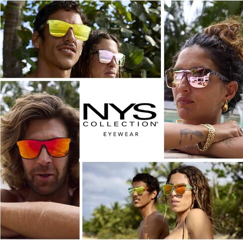 NYS Collection Premium Polarized Sunglasses – Flat Mirrored, Glare-Reducing, 100% UV Protection for Men and Women in Saudi Arabia