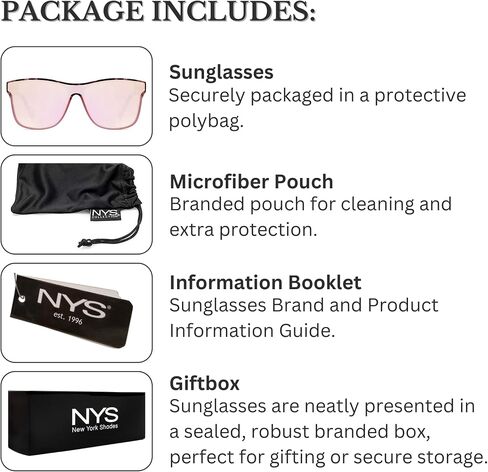 NYS Collection Premium Polarized Sunglasses – Flat Mirrored, Glare-Reducing, 100% UV Protection for Men and Women in Saudi Arabia