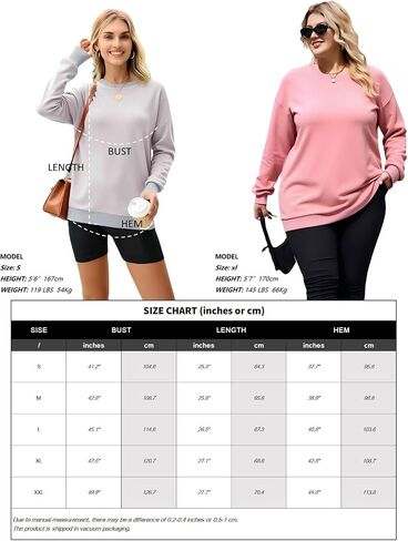 Women's Sweatshirts Color Block Loose Fit Pullover Long Sleeve Crewneck Casual Tops in Saudi Arabia
