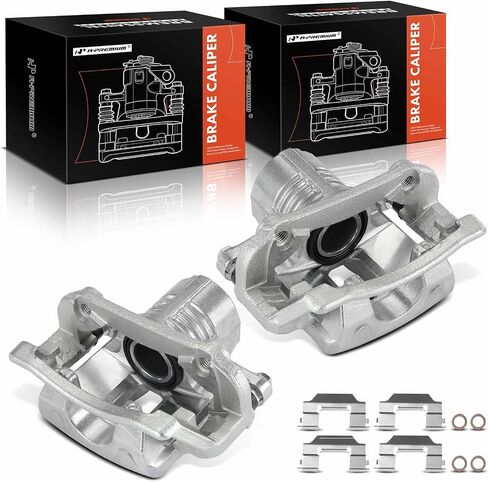 A-Premium Disc Brake Caliper Assembly with Bracket Compatible with Select Chevy Models - Camaro 2010 2011 2012 2013 2014 2015, 3.6L - Rear Driver and Passenger Side, 2-PC Set in Saudi Arabia