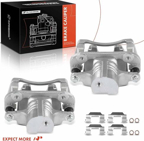 A-Premium Disc Brake Caliper Assembly with Bracket Compatible with Select Chevy Models - Camaro 2010 2011 2012 2013 2014 2015, 3.6L - Rear Driver and Passenger Side, 2-PC Set in Saudi Arabia