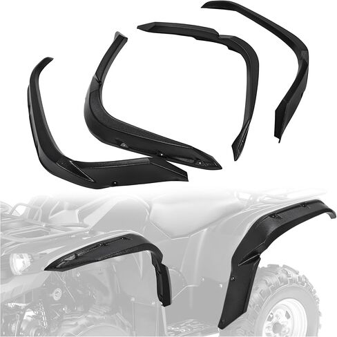 HECASA Fender Flare Guard Compatible with 2016-2024 Yamaha Grizzly 700 4PCS Front & Rear Mud Guard in Saudi Arabia