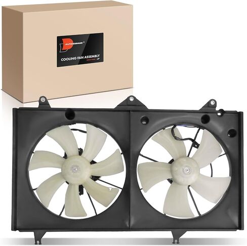 مجموعة مروحة تبريد رادياتير المحرك A-Premium متوافقة مع موديلات تويوتا مختارة - Camry 2002 2003 2004 2005 2006 2.4L - استبدال # 16361-0H010، 1636374370 in Saudi Arabia