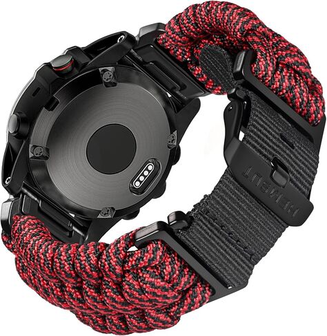 Compatible With Garmin, Paracord Watch Band Sports Strap For Fēnix/Forerunner/Vivoactive/Approach/MARQ/quatix/D2 Series Tough Replacement Band For Men in Saudi Arabia