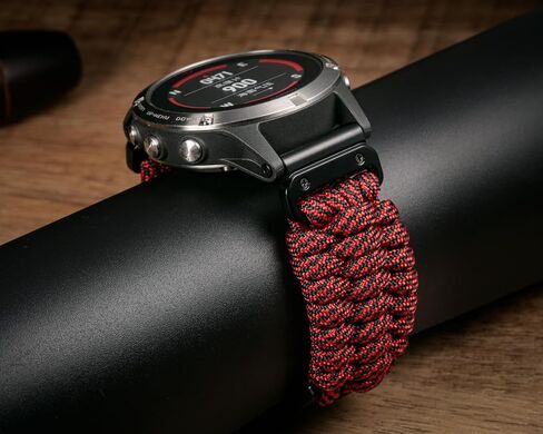 Compatible With Garmin, Paracord Watch Band Sports Strap For Fēnix/Forerunner/Vivoactive/Approach/MARQ/quatix/D2 Series Tough Replacement Band For Men in Saudi Arabia