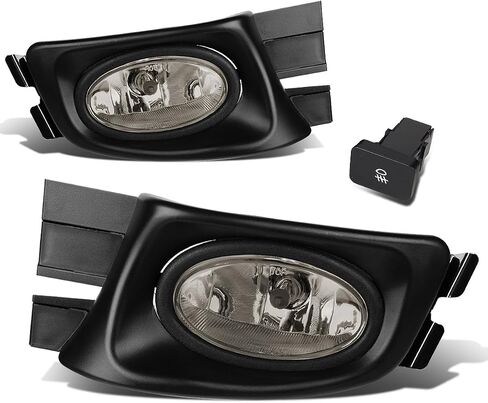 DNA MOTORING FL-ZTL-116-SM Front Bumper Fog Light Driver & Passenger Side Enhance visibility [Compatible with 03-05 Honda Accord 4Dr Sedan] in Saudi Arabia