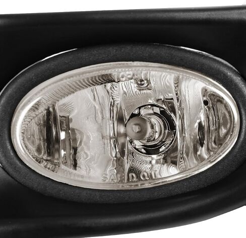 DNA MOTORING FL-ZTL-116-SM Front Bumper Fog Light Driver & Passenger Side Enhance visibility [Compatible with 03-05 Honda Accord 4Dr Sedan] in Saudi Arabia