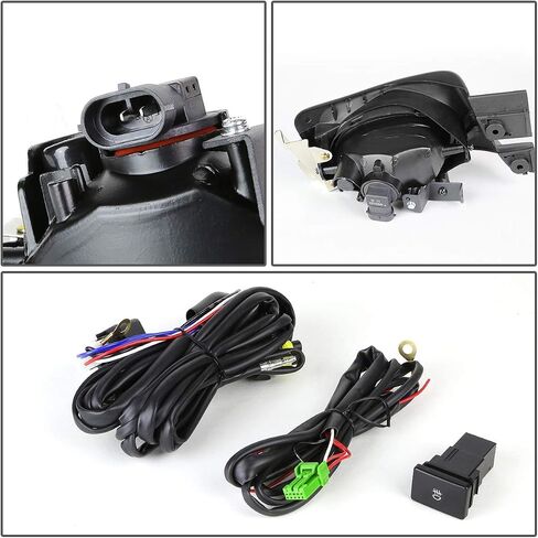 DNA MOTORING FL-ZTL-116-SM Front Bumper Fog Light Driver & Passenger Side Enhance visibility [Compatible with 03-05 Honda Accord 4Dr Sedan] in Saudi Arabia