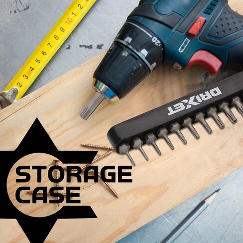 RAMPRO 9Pc Torx Star 5 Point، مقاومة للتلاعب الأمني، مجموعة لقم السائق- T10، 15,20,25,27,30,40,45,50- طقم عزم دوران مجوف متعدد الوظائف مقاوم للتلف/القص in Kuwait