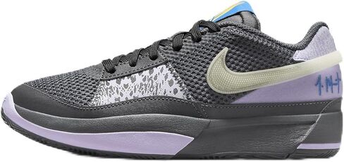 Nike Ja 1 Big Kids' Basketball Shoes (DX2294-003, Light Silver/Cyber/Cool Grey/Granite) Size 7 in Kuwait