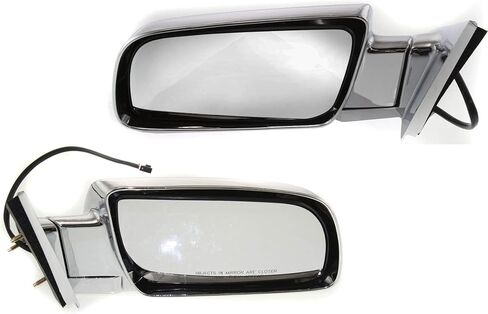 Kool Vue Driver & Passenger Side Power Heated Mirrors for Chevrolet C1500 K1500 GMC C1500 K1500 1988-1999 Without Blind Spot Monitor Chrome Standard Cab in Saudi Arabia