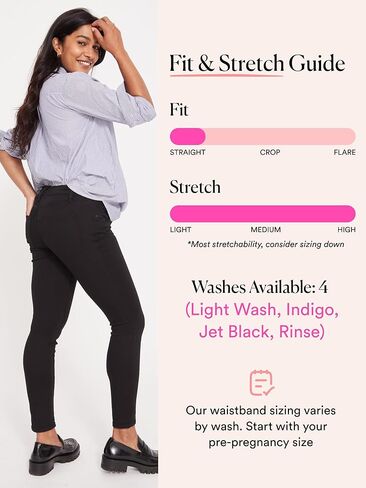 HATCH Slim Maternity Jeans - Under The Belly Pregnancy Jeans That Grow with You - Recycled Stretch Cotton Denim in Kuwait