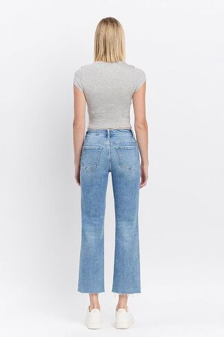 Flying Monkey - High Rise Ankle Straight Jeans - F5866 in Saudi Arabia