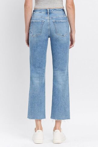 Flying Monkey - High Rise Ankle Straight Jeans - F5866 in Saudi Arabia