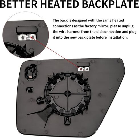 Driver Side Mirror Replacement for Ford F150 2022 2023 - Left Side Mirror Glass, Rear View Mirrors Glass with Power Heated & Blind Spot in Saudi Arabia