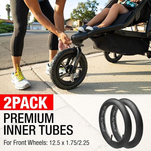 16 × 1.75/1.95/2.125 استبدال الأنبوب الداخلي عالي التحمل المقاوم للشوك لجميع عربات الأطفال من Baby Trend Expedition Jogger والمزيد! [عبوة من قطعتين] شركة ستيرلينغ للإطارات. in Kuwait