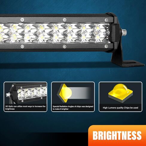 Willpower 15 بوصة 108 واط LED ضوء بار 12 فولت 24 فولت نحيف على الطرق الوعرة أضواء القيادة IP67 مقاومة للماء بقعة شعاع مصابيح الضباب للعمل لشاحنة الطرق الوعرة 4X4 سيارة ATV SUV مركبة قارب الإضاءة in Saudi Arabia