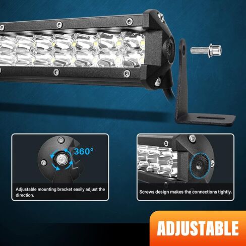 Willpower 15 بوصة 108 واط LED ضوء بار 12 فولت 24 فولت نحيف على الطرق الوعرة أضواء القيادة IP67 مقاومة للماء بقعة شعاع مصابيح الضباب للعمل لشاحنة الطرق الوعرة 4X4 سيارة ATV SUV مركبة قارب الإضاءة in Saudi Arabia