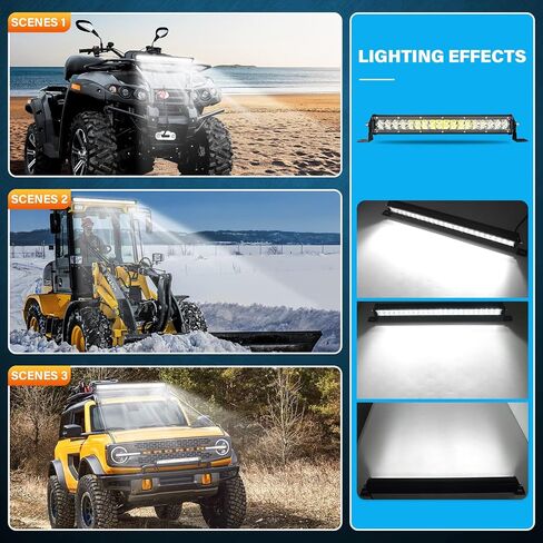 Willpower 15 بوصة 108 واط LED ضوء بار 12 فولت 24 فولت نحيف على الطرق الوعرة أضواء القيادة IP67 مقاومة للماء بقعة شعاع مصابيح الضباب للعمل لشاحنة الطرق الوعرة 4X4 سيارة ATV SUV مركبة قارب الإضاءة in Saudi Arabia