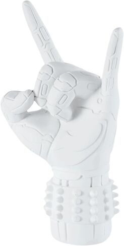 Resin Rock Hand Gesture Decorative Ornament, Suitable for Living Room & Study Room Decoration, Holiday Home Display Ornament, Ideal Gift for Mom, Dad & Friends in Saudi Arabia