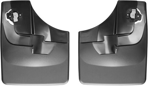 WeatherTech Custom No Drill Splash Guard MudFlaps for Ford F-150 - Front Pair (110044), Black in Saudi Arabia