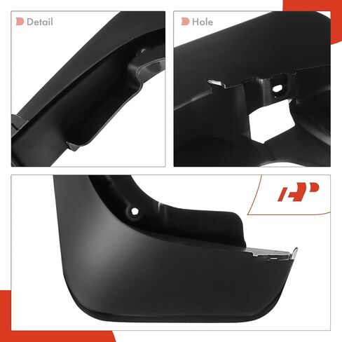 A-Premium Set of 4PCS Mud Flaps Splash Guards Mudguards Mudflaps with Hardware Accessories Compatible with Audi Q5, 2009-2015, Sport Utility, Black Color, Front and Rear (Driver & Passenger Sides) in Saudi Arabia